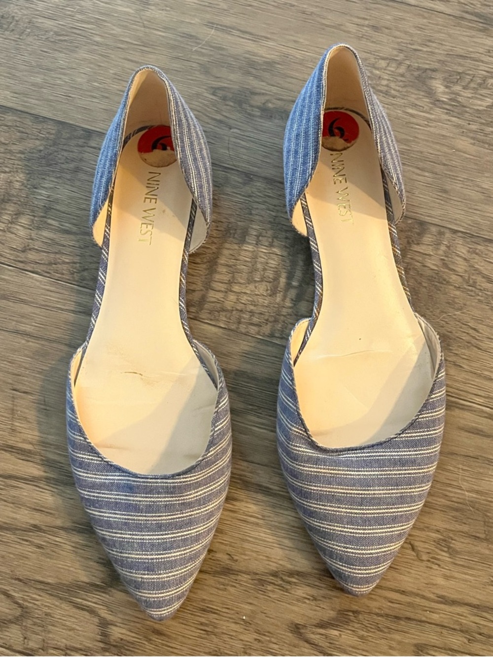 Nine West Striped Flats